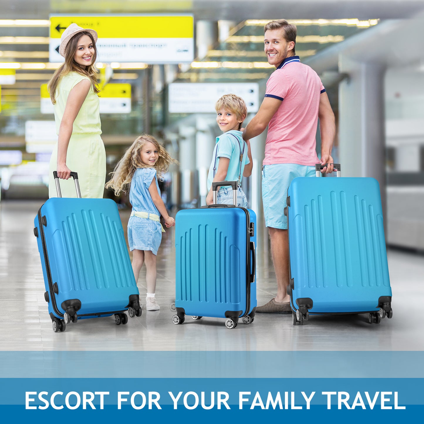 Three In One Suitcase, 20in, 24in, 28in