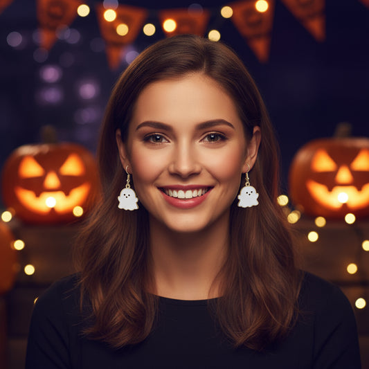 Halloween Cute Oil Drip Alloy Earrings Jewelry