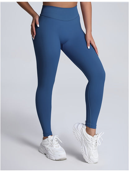 Seamless Women Soft Hue Hidden Scrunch Butt Workout Leggings For Women
