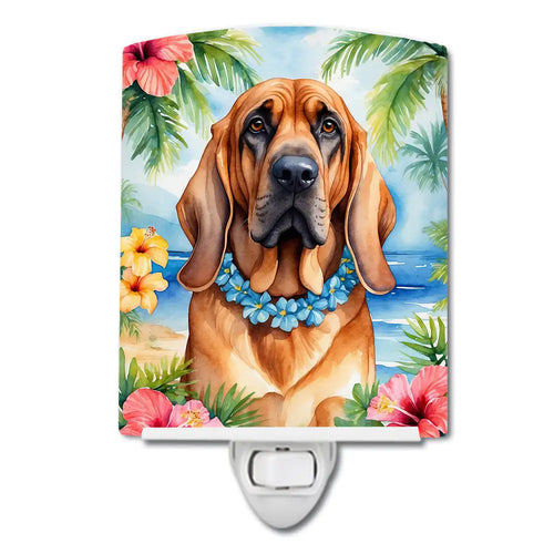 Bloodhound Luau Ceramic Night Light
