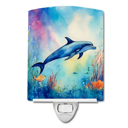 Dolphin Ceramic Night Light