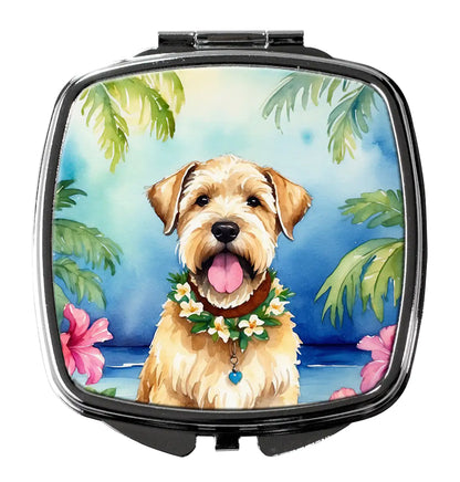 Wheaten Terrier Luau Compact Mirror