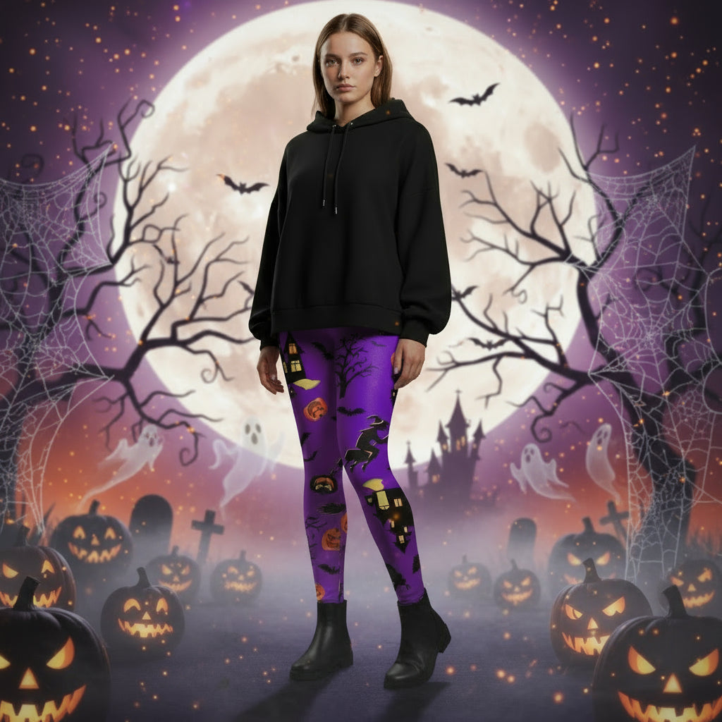 Creative pumpkin leggings