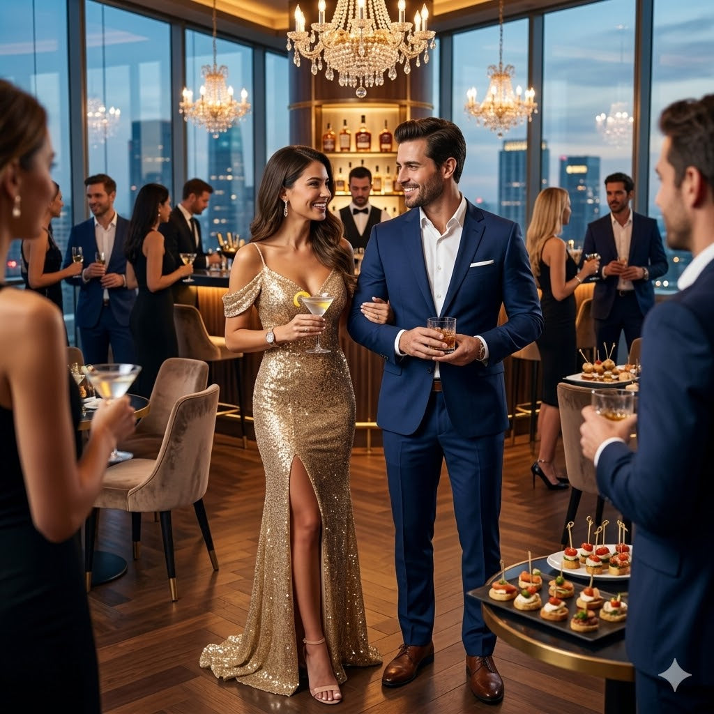 Sequined off-shoulder split dress, gold sequin gown with off-shoulder neckline and slit