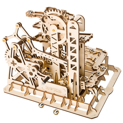 Wooden toy 3D hand-inserted puzzle gift mechanical transmission model