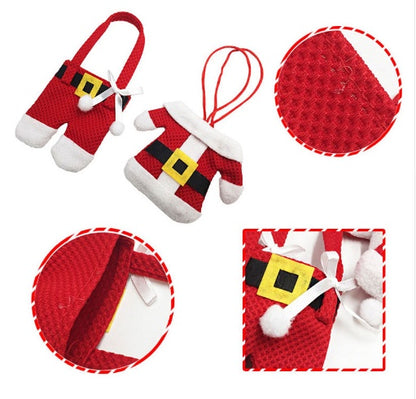 Holder Cutlery Knife Fork Cutlery Set Trousers Skirt Navidad Christmas Decorations for Home