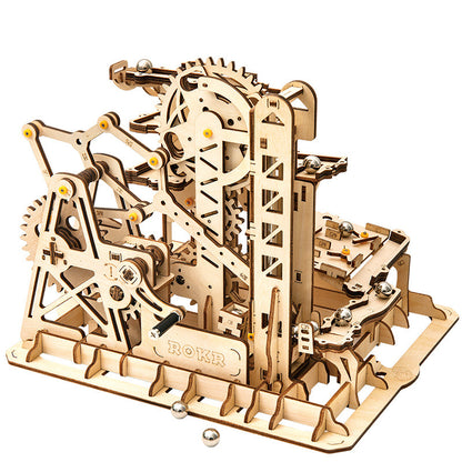 Wooden toy 3D hand-inserted puzzle gift mechanical transmission model