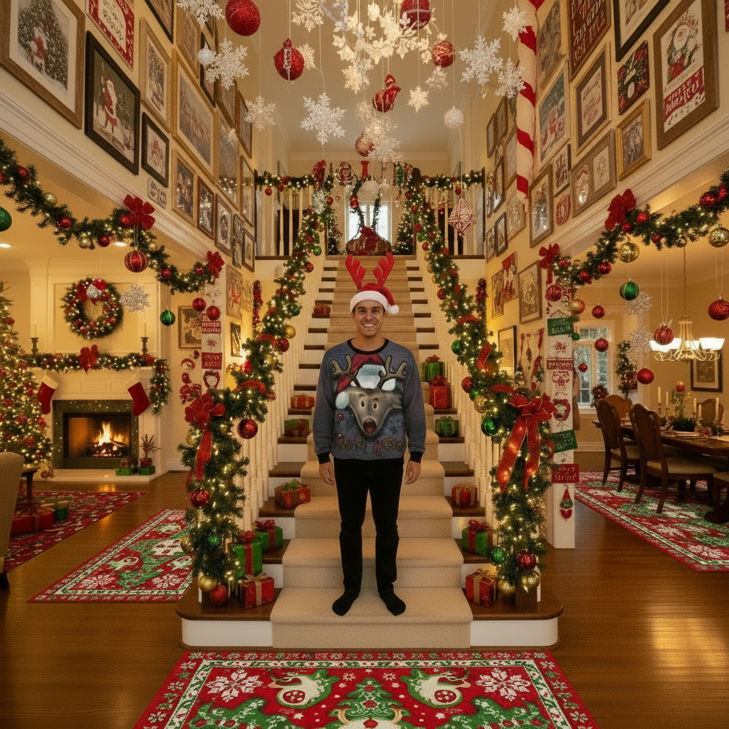 UGLY CHRISTMAS SWEATER Vacation Santa Elf Funny Womens Sweaters Tops Autumn Winter Clothing