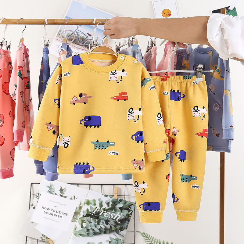 Children Plus Velvet Warm Clothing Winter Boys And Girls