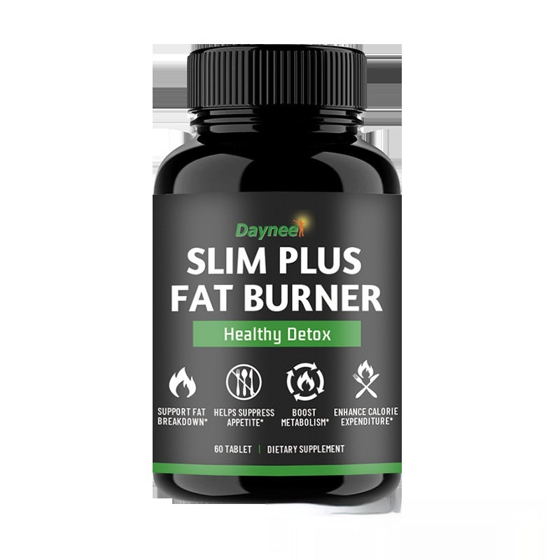 Black Dayneel slim fat burner supplement bottle with green Healthy Detox label