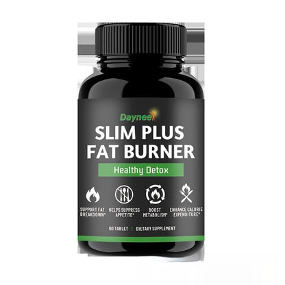 Black Dayneel slim fat burner supplement bottle with green Healthy Detox label