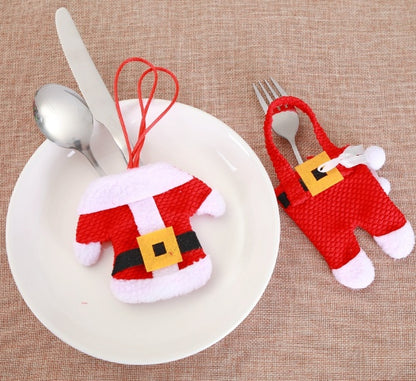 Holder Cutlery Knife Fork Cutlery Set Trousers Skirt Navidad Christmas Decorations for Home