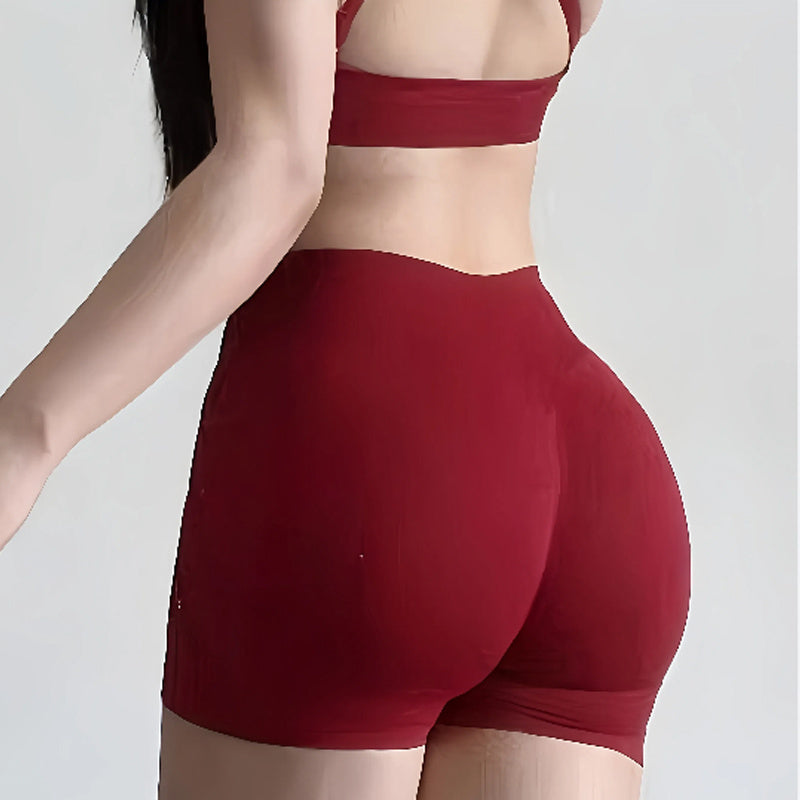 High-Waisted Yoga Shorts - Quick-Dry & Squat-Proof