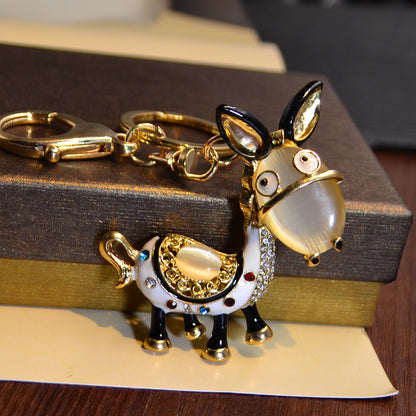 Ladies Small Cute Little Donkey Keychain