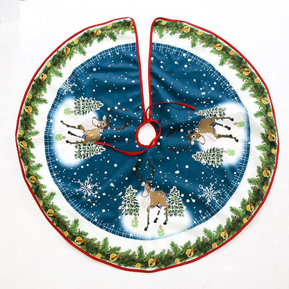 Christmas tree skirt decorations, gifts, scene matching