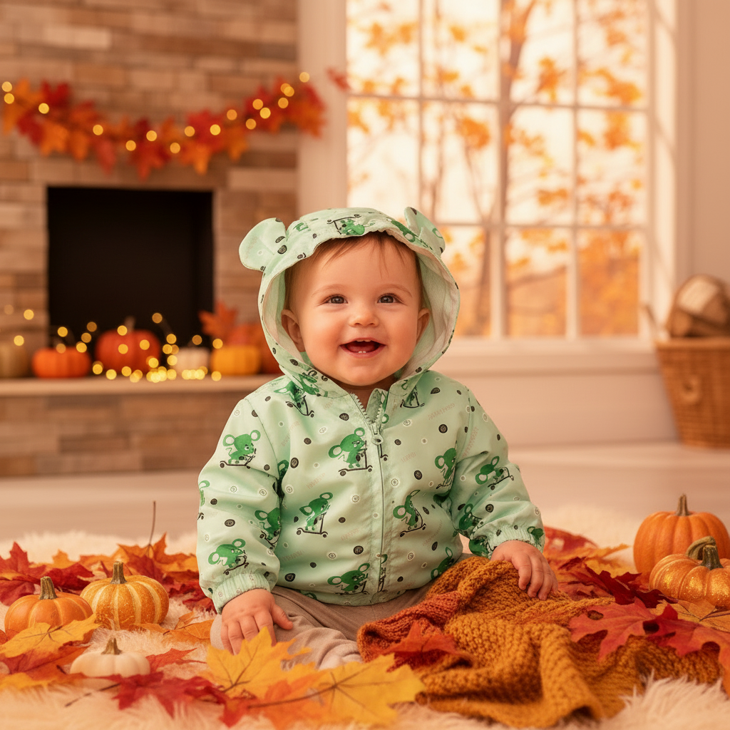 Autumn and Winter clothes Baby Plush Cartoon Baby Coat