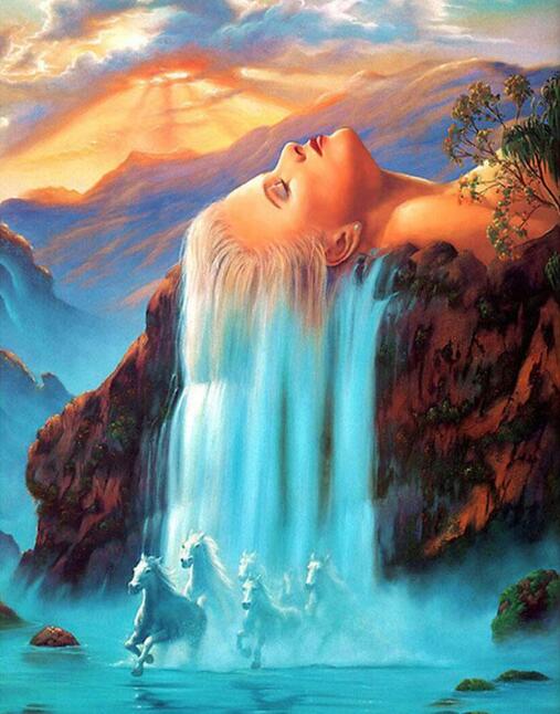 Landscape Cat New Crystal Diamond Embroidery Painting