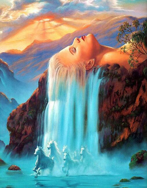 Landscape Cat New Crystal Diamond Embroidery Painting