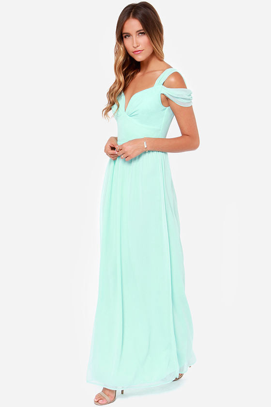 Long Floor Length Elegant Pleated Dress