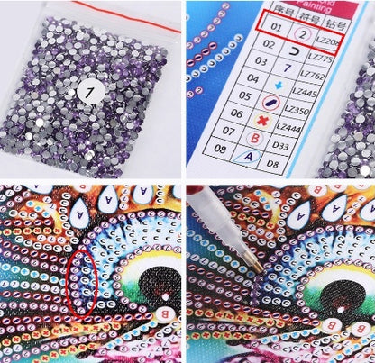 Diamond Painting Animals Owl Couture Special Shaped 5D Mosaic DIY Crafts Home Decor