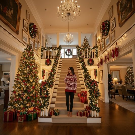 Christmas Elk Long Sleeve Knitted Sweater
