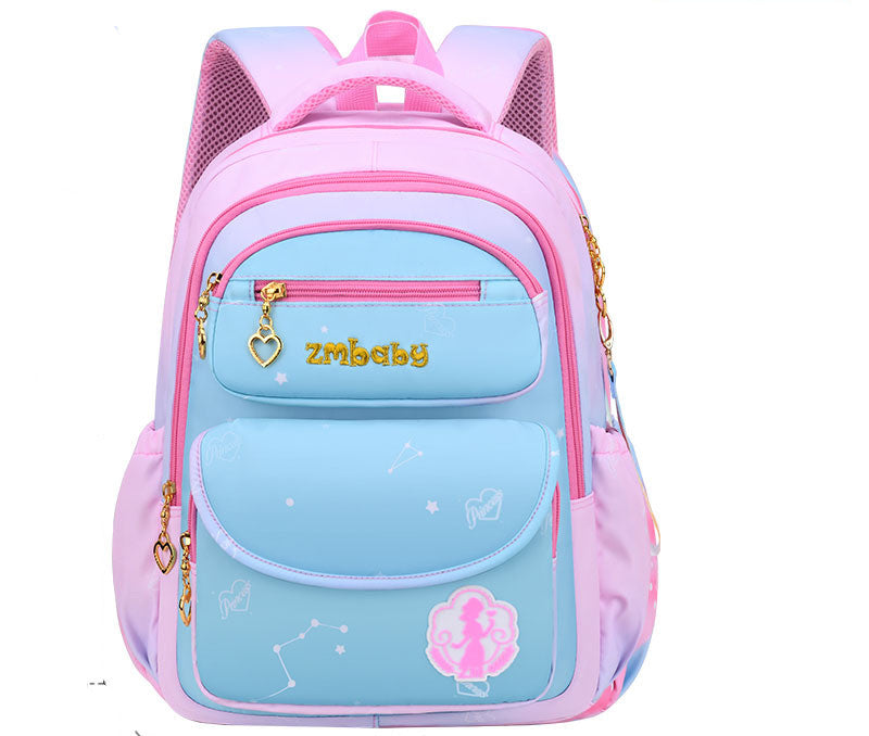 Primary School  Female Sweet And C Gradient Backpack 1-3-6 Grade Large Bag