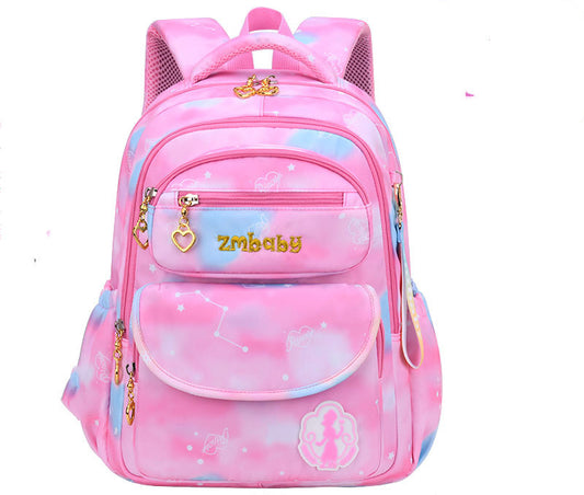 Primary School  Female Sweet And C Gradient Backpack 1-3-6 Grade Large Bag