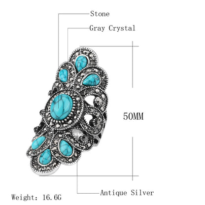 vintage blue turquoise ring