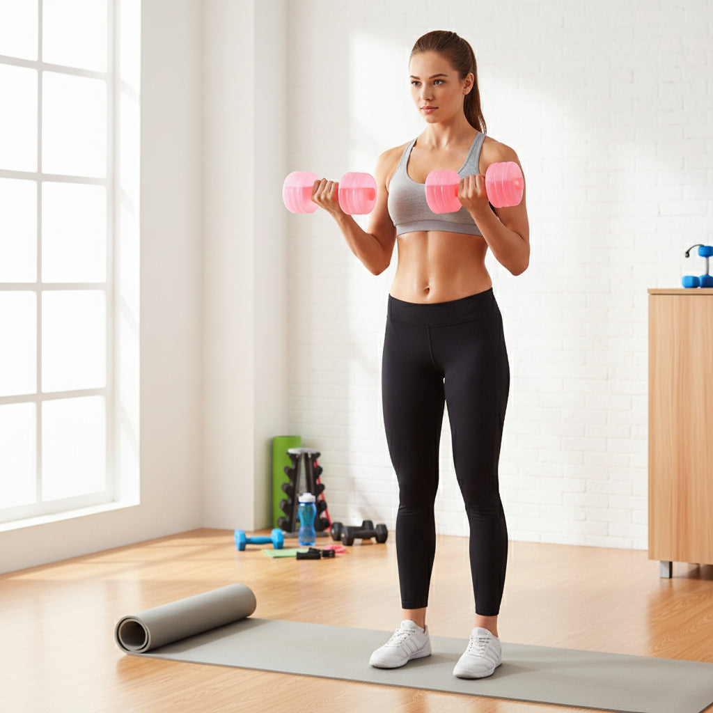 Body Building Water Dumbbell Weight Dumbbells Slimming Fitness Gym Equipment Yoga for Training Sport Plastic Bottle Exercise