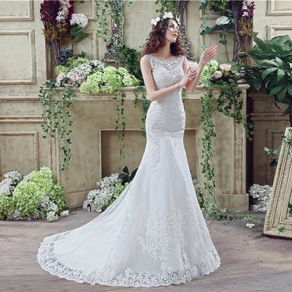 Bride Trailing sexy Lace Mermaid Wedding Dress