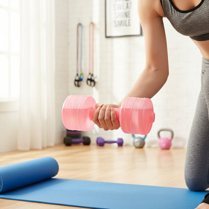 Body Building Water Dumbbell Weight Dumbbells Slimming Fitness Gym Equipment Yoga for Training Sport Plastic Bottle Exercise