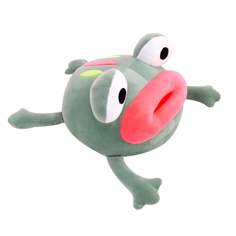 Sausage Mouth Doll Pomming Frog Doll Funny Frog Hugging Pillow
