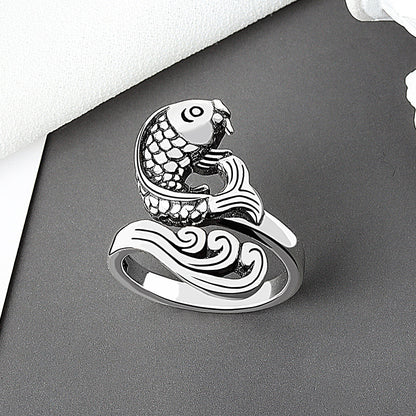 Accessories Creative Opening Knitting  Ring, Personality Crochet With Thread Ring Yarn