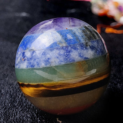 Seven Chakras 40mm Ball Decoration Health Ball