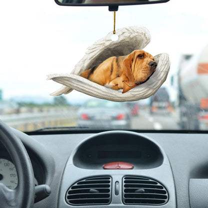 Car Pendant Sleeping Dog Angel Home Decor Acrylic Showcase Hanging Ornaments For Doors
