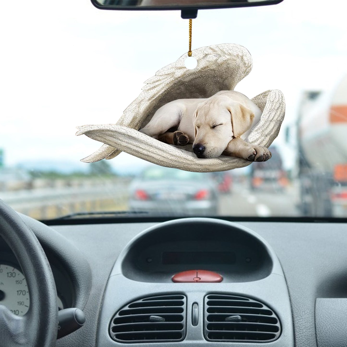 Car Pendant Sleeping Dog Angel Home Decor Acrylic Showcase Hanging Ornaments For Doors