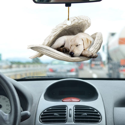 Car Pendant Sleeping Dog Angel Home Decor Acrylic Showcase Hanging Ornaments For Doors