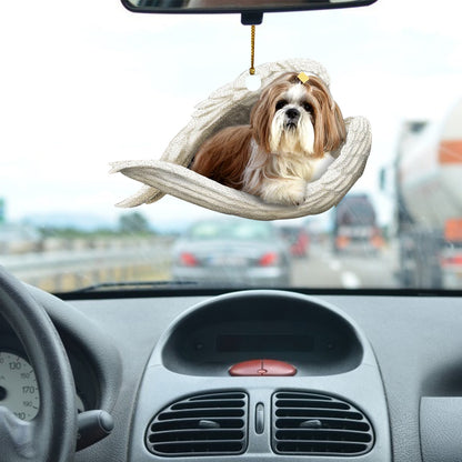 Car Pendant Sleeping Dog Angel Home Decor Acrylic Showcase Hanging Ornaments For Doors