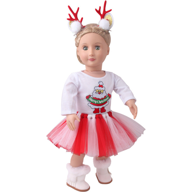 Christmas Veil 18 Inch American Doll Clothes