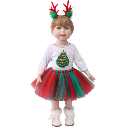 Christmas Veil 18 Inch American Doll Clothes