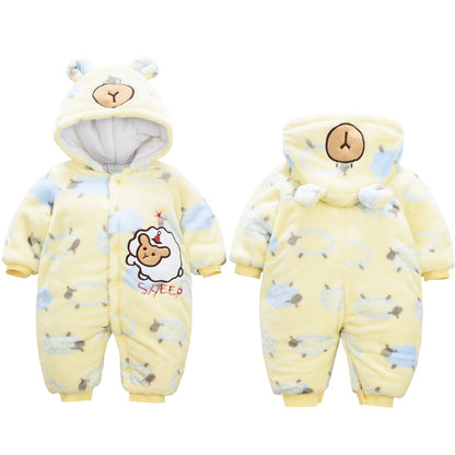 Thickened Warm Quilted Outing Clothes For Autumn And Winter