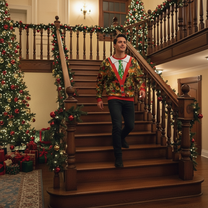 Autumn Winter Fashion Ugly Christmas Sweater Funny Pullover Women's. Men's