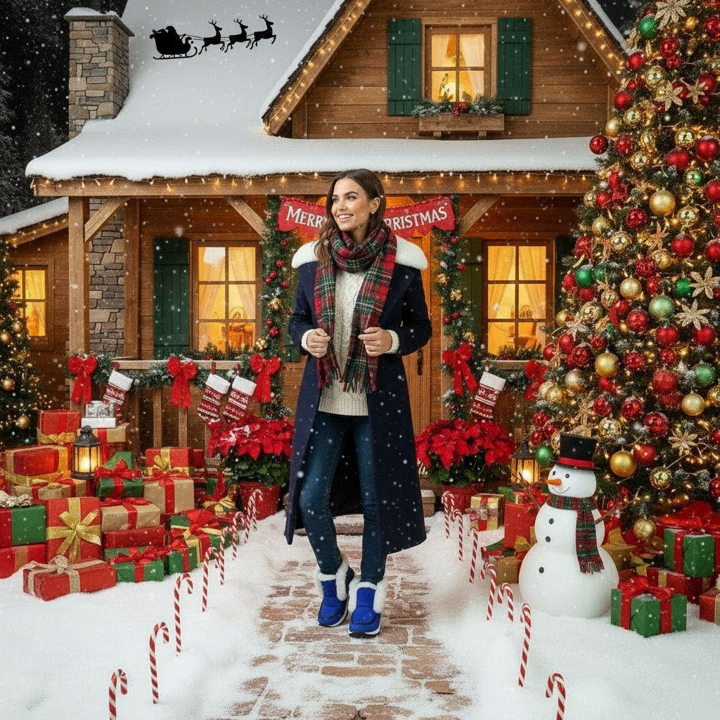 Winter Air-cushion Sole Snow Fashion Solid Leopard Print Platform Ankle Casual Keep Warm Shoes