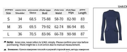 Hot Girl Polyester Hip Skirt Elegant Slim-fit Long Sleeve