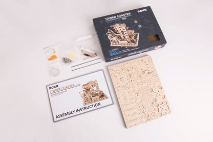 Wooden toy 3D hand-inserted puzzle gift mechanical transmission model