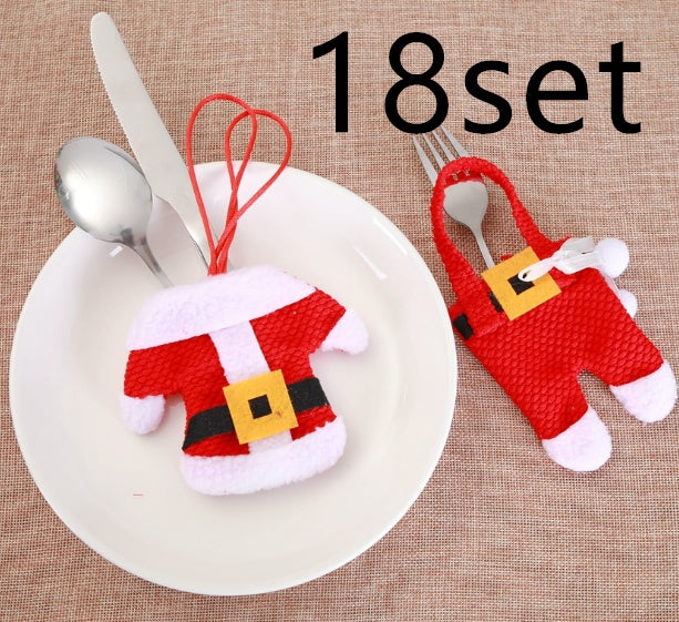 Holder Cutlery Knife Fork Cutlery Set Trousers Skirt Navidad Christmas Decorations for Home