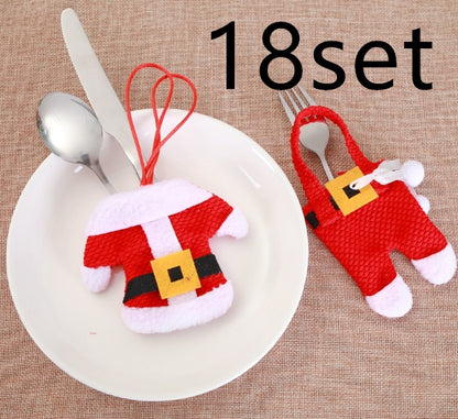 Holder Cutlery Knife Fork Cutlery Set Trousers Skirt Navidad Christmas Decorations for Home