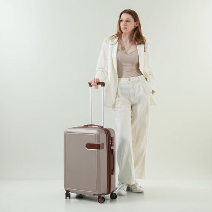 4 Piece Luggage Set With Compression Packing Cubes Expandable Spinner Wheels Lightweight Suitcase With TSA Lock 16 IN 20IN 24IN 28IN