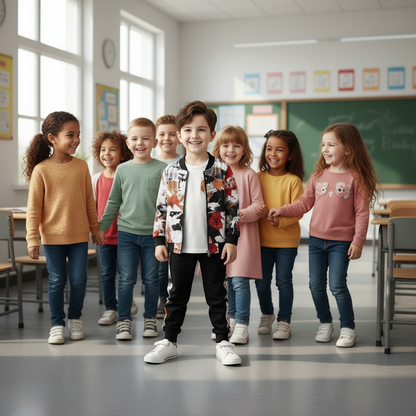 Boys Handsome Autumn And Winter Clothes Three-Piece Kid Clothes