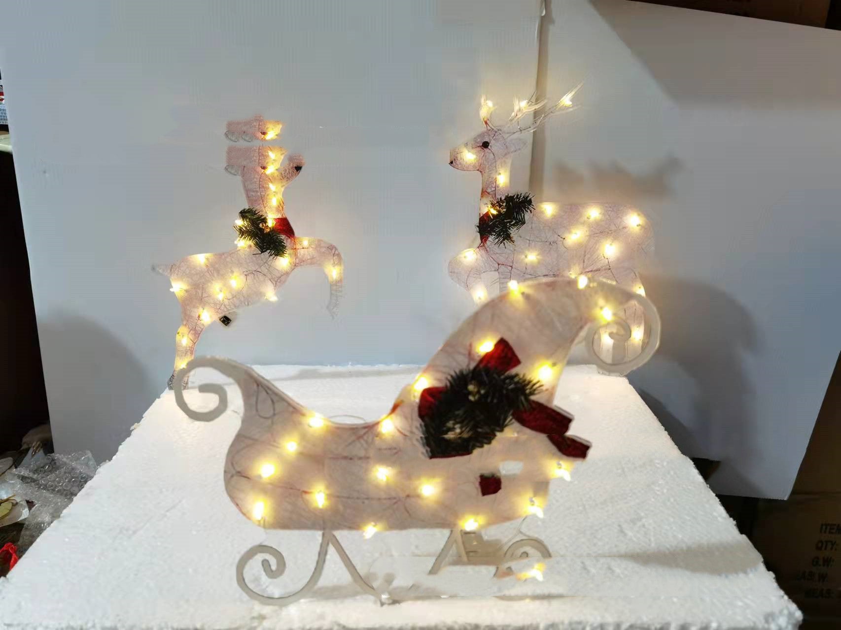 Christmas Scene Decoration With LED Lights